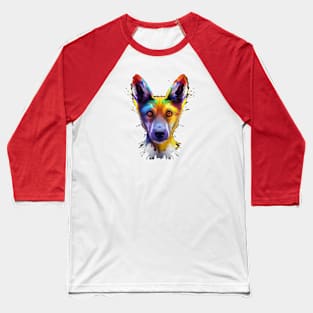 Dingo Watercolor Artwork Baseball T-Shirt